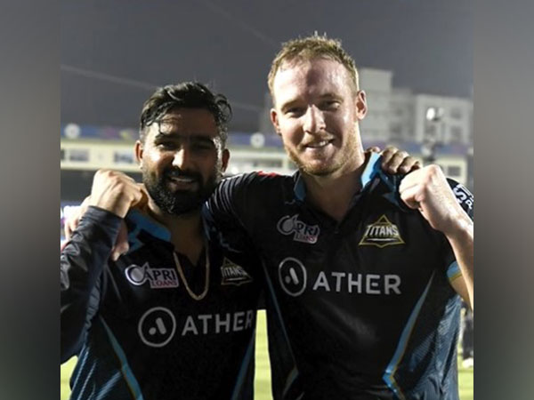 Rahul Tewatia and David Miller. (Photo- GT Twitter)