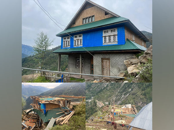 Visuals of the house demolished in Reasi (Photo/ANI)