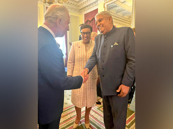 Vice President Jagdeep Dhankhar interacts with King Charles III (Image Credit: Twitter/@VPIndia)