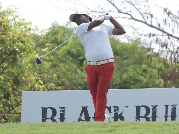 India golfer Om Prakash Chouhan in action UAE Challenge (Image: PGTI)