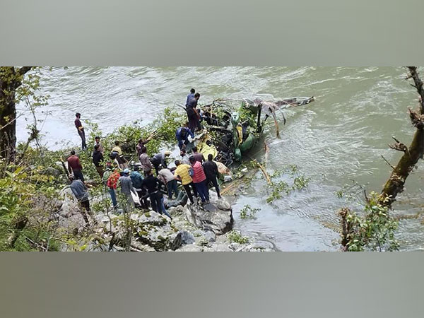 ANI File Picture of the May 4 chopper crash in Kishtwar