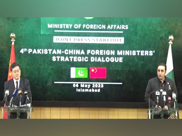 Chinese foreign Minister Qin Gang (left) and Bilawal Bhutto at the fourth round of Pakistan-China Strategic Dialogue in Islamabad. (Photo Credit - Twitter/PPP)