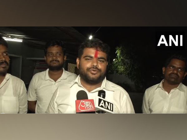 BJP candidate Manikanta Rathod. (Photo/ANI)