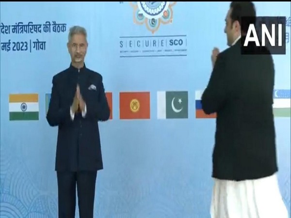 EAM Jaishankar greets Pakistan Foreign Minister Bilawal Bhutto Zardari at SCO meet in Goa last week. (Photo/ANI)