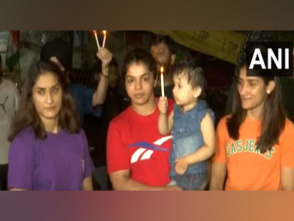 A visual from the candle march. (Photo- ANI)