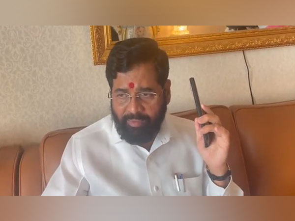 Maharashtra Chief Minister Eknath Shinde having interaction with stranded students in violence-hit Manipur (Photo Source/ Shiv Sena) 