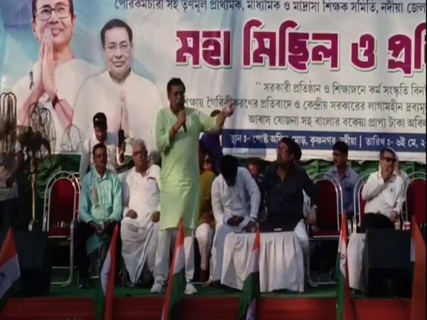 TMC MLA Ujjal Biswas in Krishnanagar (Photo/ANI)