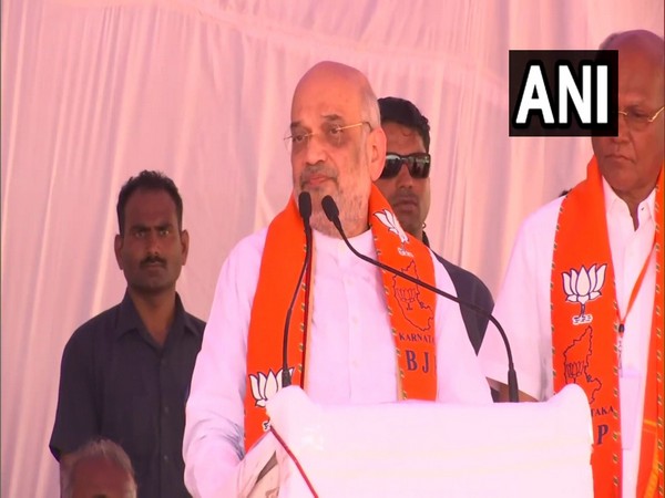 Union Home Minister Amit Shah in Hunagunda (Photo/ANI)