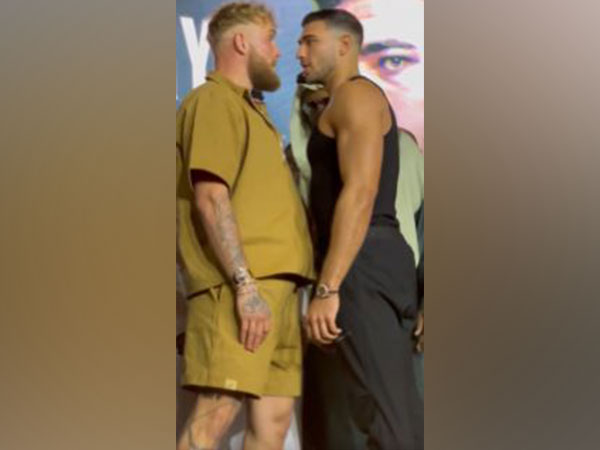 Jake Paul and Tommy Fury before the fight in Saudi Arabia (Twitter: Photo/jakepaul)