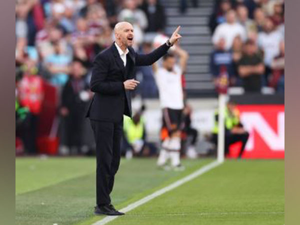 Erik Ten Hag during the match against West Ham United (Twitter: Photo/ManUtd)