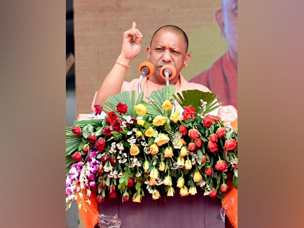 Uttar Pradesh Chief Minister Yogi Adiyanath in Barabanki (Photo/ANI) 
