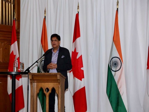 Union Minister of Commerce and Industry Piyush Goyal in Canada. (Photo: Twitter//Piyush Goyal)