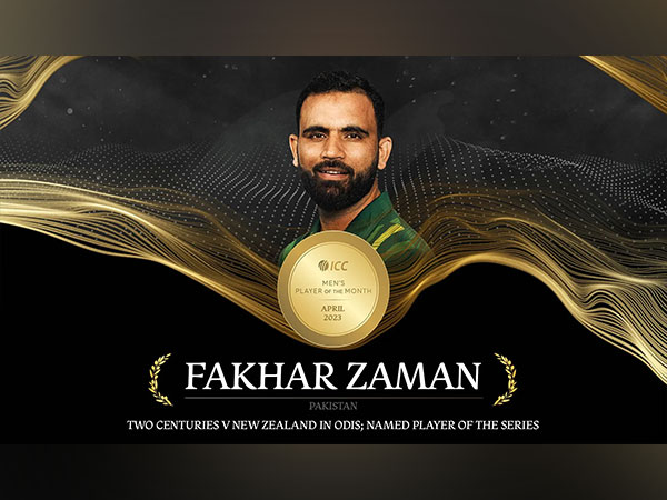 ICC Men's Player of the Month Fakhar Zaman (Image: ICC) 