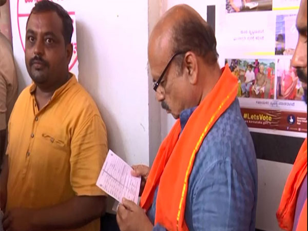 Karnataka Chief Minister Basavaraj Bommai casts vote (Photo/ANI)