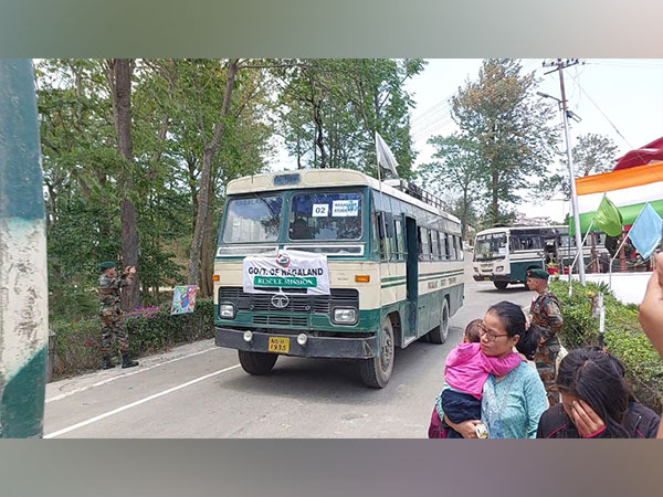 Civillians rescued and being brought to Kohima (Photo/ANI)