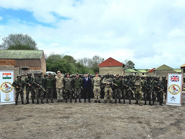 Ajeya Warrior exercise in the Salisbury Plain Training Area in the UK (Photo/Twitter)