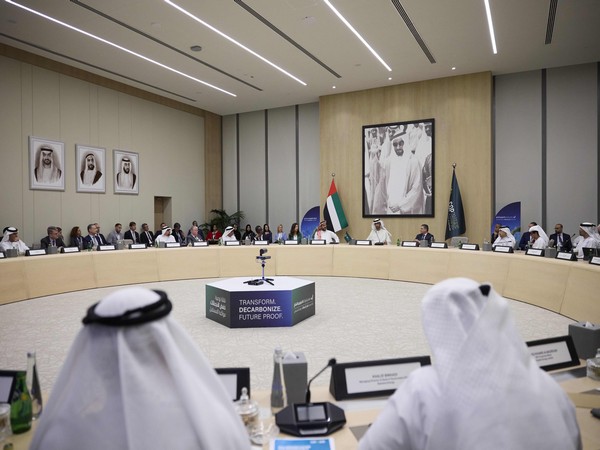COP28 President-Designate convenes CEO decarbonisation roundtable at UAE Climate Tech Forum. (Photo Credit: WAM)