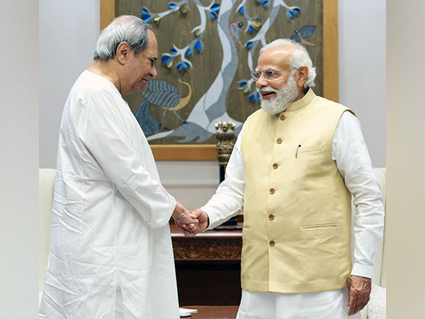  Odisha CM Naveen Patnaik meets PM Narendra Modi (Photo/ANI)