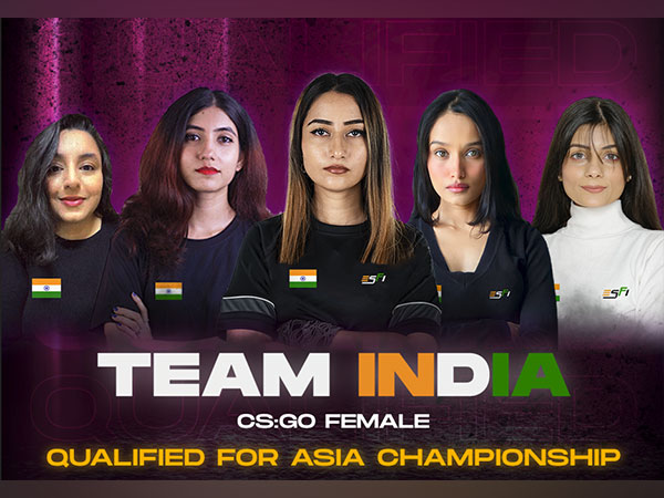 India's female CSGO team (Photo/ESFI)
