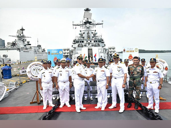 Indian Naval ships Delhi and Satpura making a port call at Sihanoukville, Cambodia(Photo/PIB).