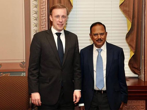 US NSA Jake Sullivan with his Indian counterpart Ajit Doval (Source: Twitter/@JakeSullivan46)