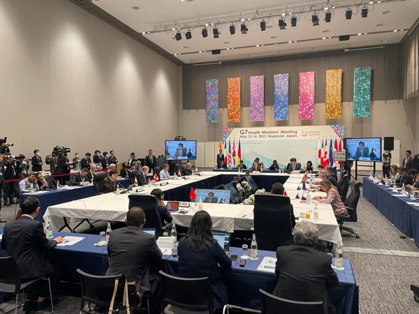The ongoing G7 Health Ministers' Meeting in Nagasaki on Saturday. (Photo Credit: Twitter/@mansukhmandviya)