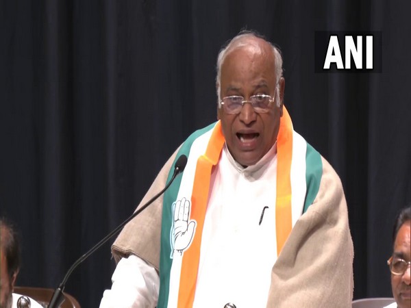 Congress president Mallikarjun Kharge in Bengaluru (Photo/ANI)