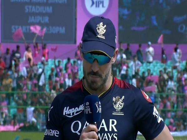 Faf du Plessis at the toss (Image: Twitter/IPL)
