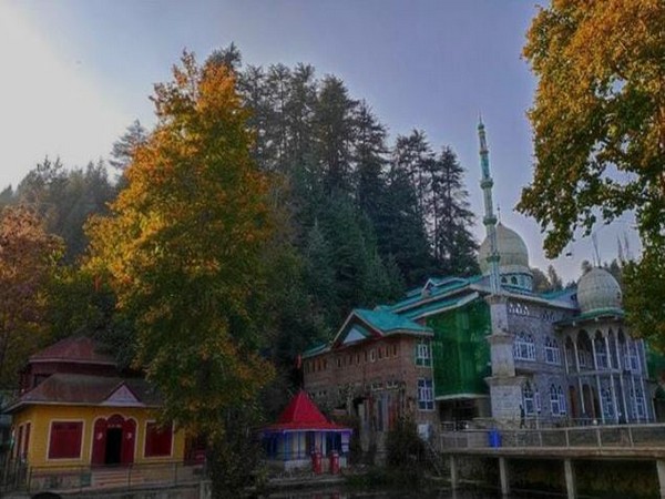 A mosque and a temple share a common yard in J-K's Trehgam village (Photo/ANI)