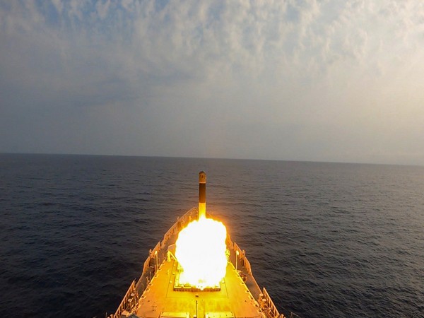 Visual of the missile firing (Photo/ANI)