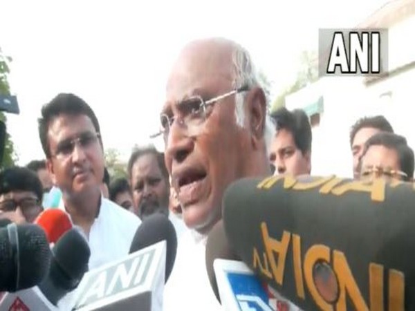 Congress president Mallikarjun Kharge in Bengaluru (Photo/ANI)