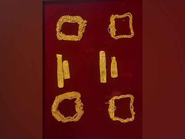 Foreign-origin gold seized at Coimbatore Airport (Photo/DRI)