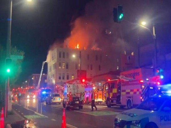 Fire at a 4-storey hostel building in New Zealand's Wellington. (Photo Credit - Twitter)