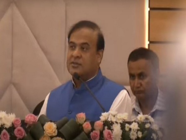 Assam Chief Minister Himanta Biswa Sarma addressing the conference (Photo/Twitter handle @himantabiswa )