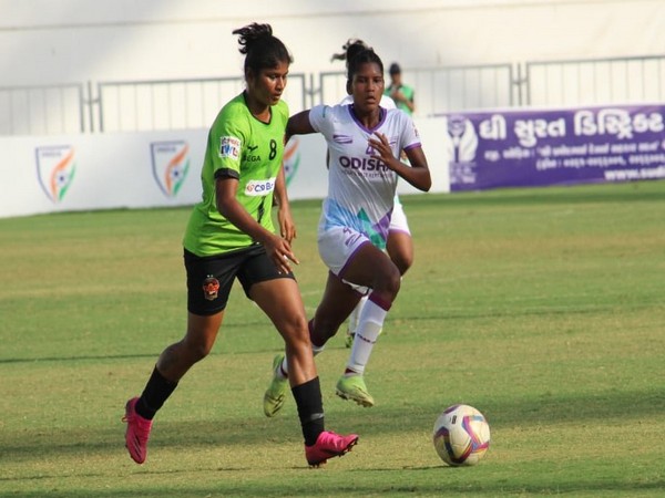 Gokulam Kerala FC and Odisha FC players in action (Photo/AIFF)