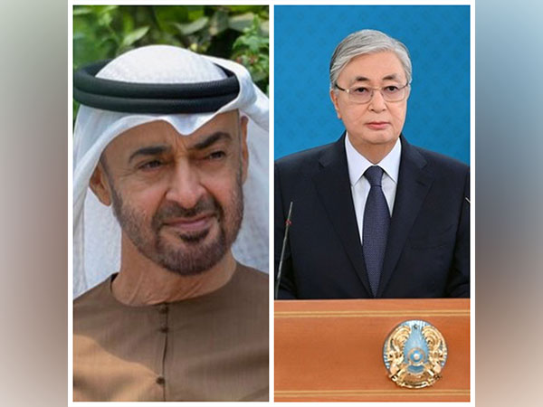 UAE President Sheikh Mohamed bin Zayed Al Nahyan (Left) and Kazakhstan President Kassym-Jomart Tokayev (Right)