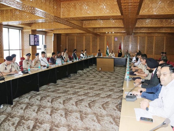 DGP chairs high-level in Srinagar (Photo/ANI)
