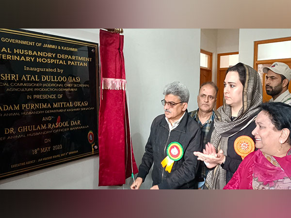 ACS, Agriculture Production Department, Atal Dulloo visits Pattan and inaugurates Rs 1.92 cr veterinary hospital and fertility camp. (Photo/ANI)