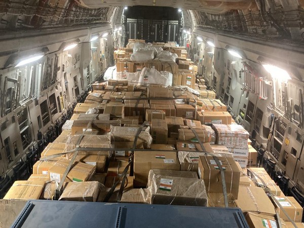 Indian Air Force sends 24,000 kg of relief material for Sudan (Image Credit: Twitter/@IAF_MCC)