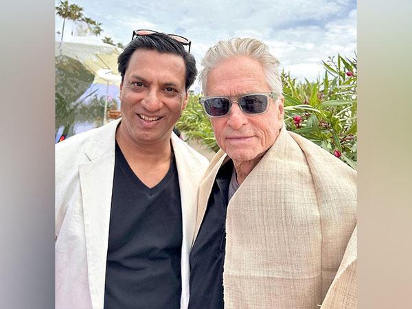 Madhur Bhandarkar with Michael Douglas (Image Source: Instagram)