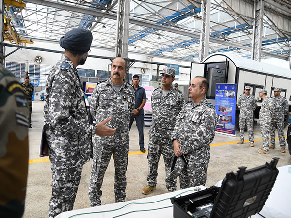 IAF Chief VR Chaudhari during inspection (Photo/PIB)