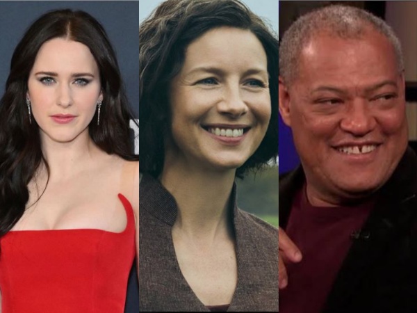 Rachel Brosnahan, Caitriona Balfe, Laurence Fishburne (Image source: Twitter)