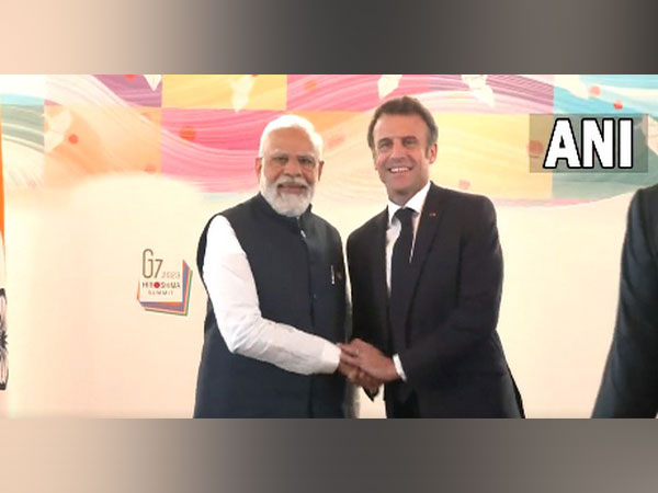 PM Modi meets French President Emmanuel Macron (Photo/ANI)
