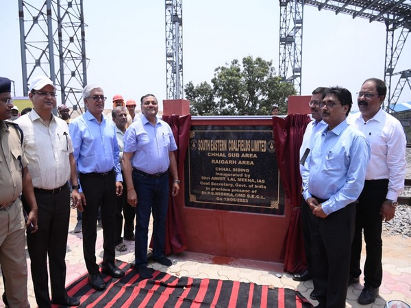Coal Secretary inaugurates Chhal siding (Photo/ANI)