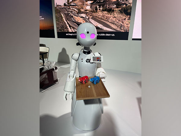 Robot OriHime at International Media Centre in Hiroshima (Photo/ANI)