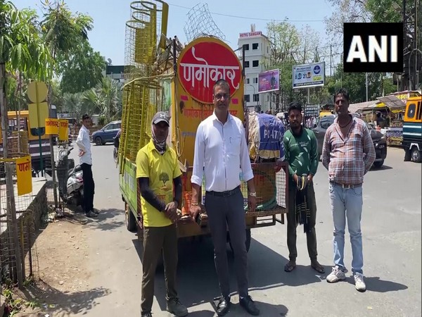 Namokar Sanstha has started a Tree Ambulance service to take care of trees and plants in Udaipur. (Photo/ANI)