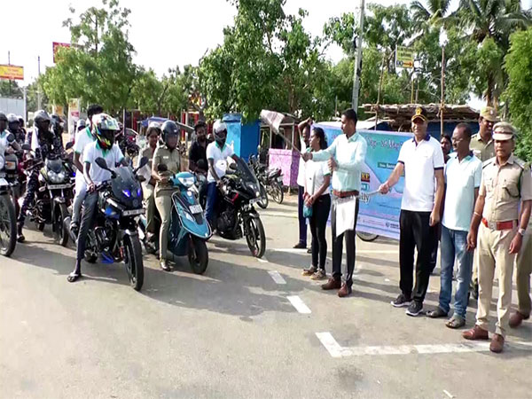 motorcycle rally held in Ramanathapuram as part of Sea Cow Day celebrations(Photo/ANI)