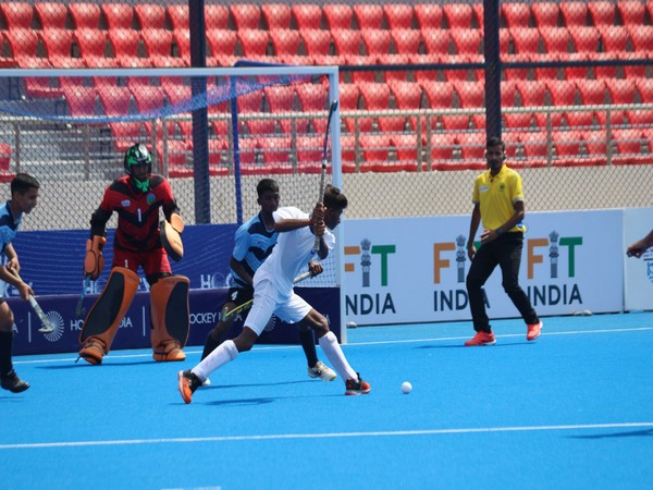 Players in action during Hockey India Sub-Junior National Championship 2023 (Image: HI)