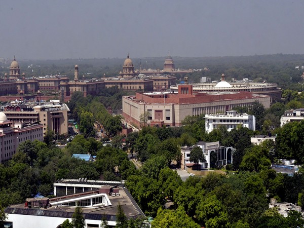 An aerial view of the New Parliament House (Photo/ANI)