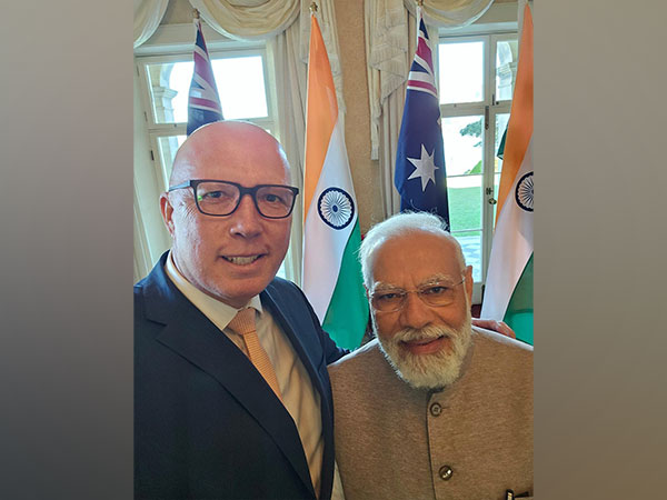 PM Modi with Australia's Leader of the Opposition Peter Dutton (Image Credit: Twitter/@PeterDutton_MP)